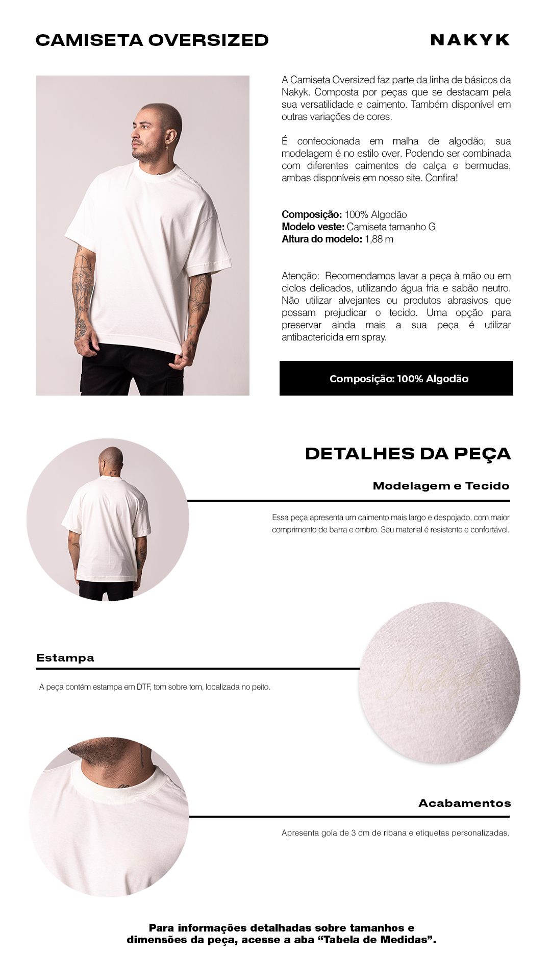 camiseta oversized off