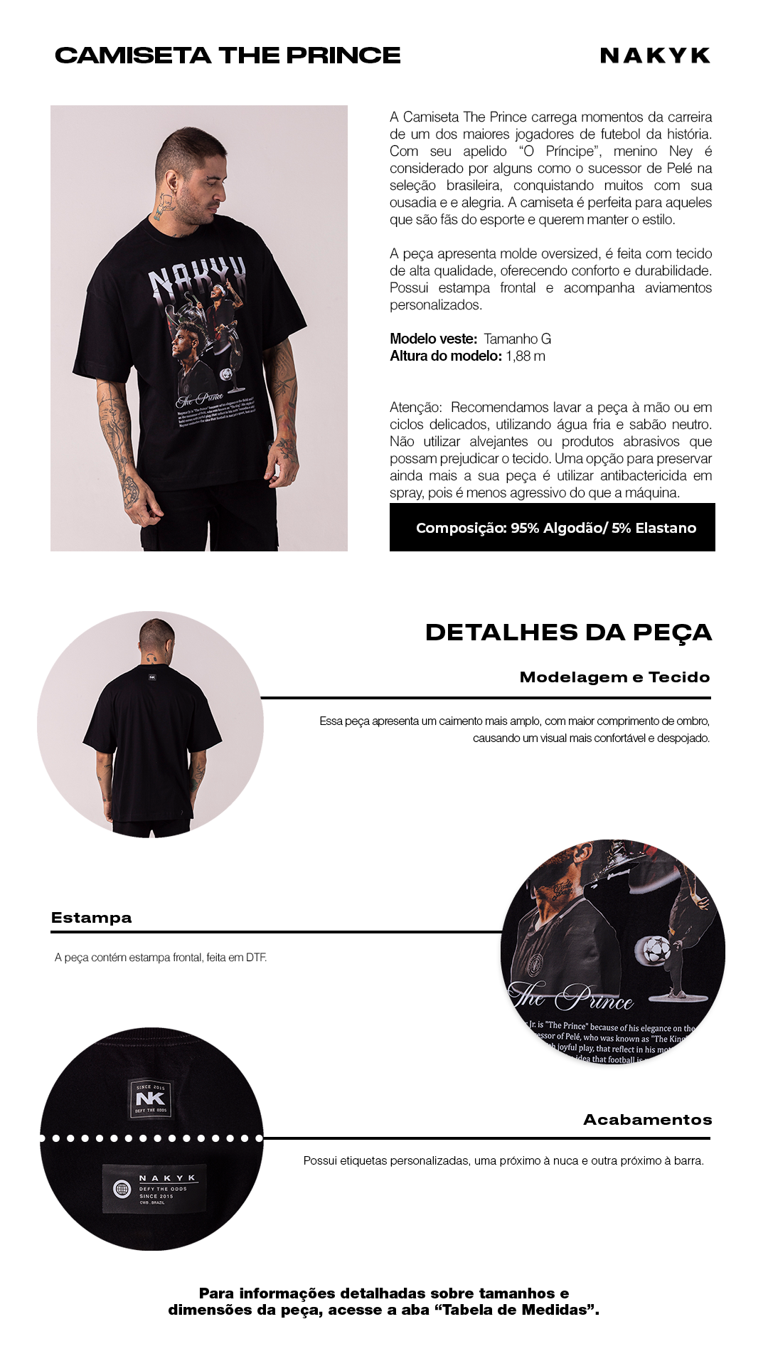 camiseta the prince preta