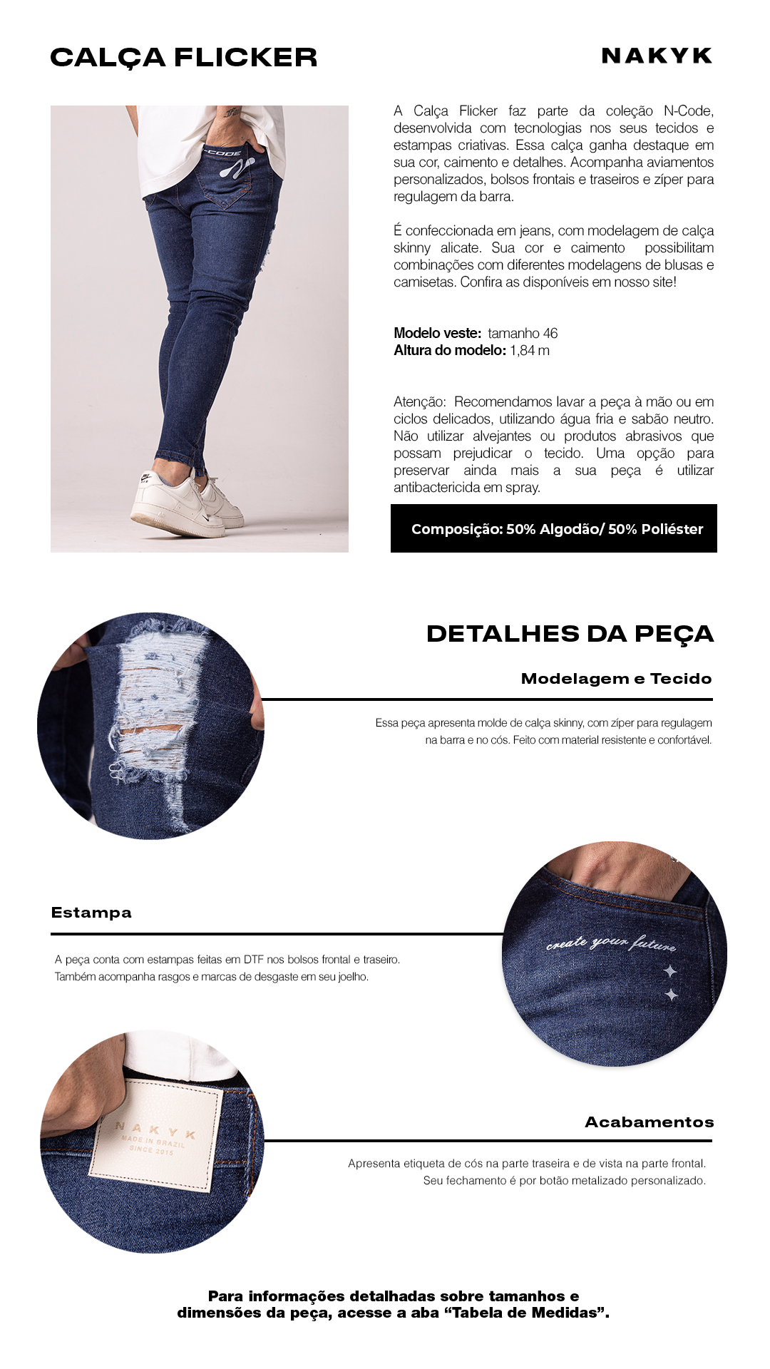 calca flicker jeans