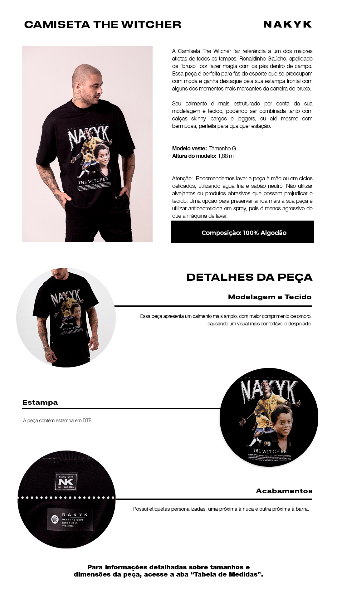 camiseta the witcher preta