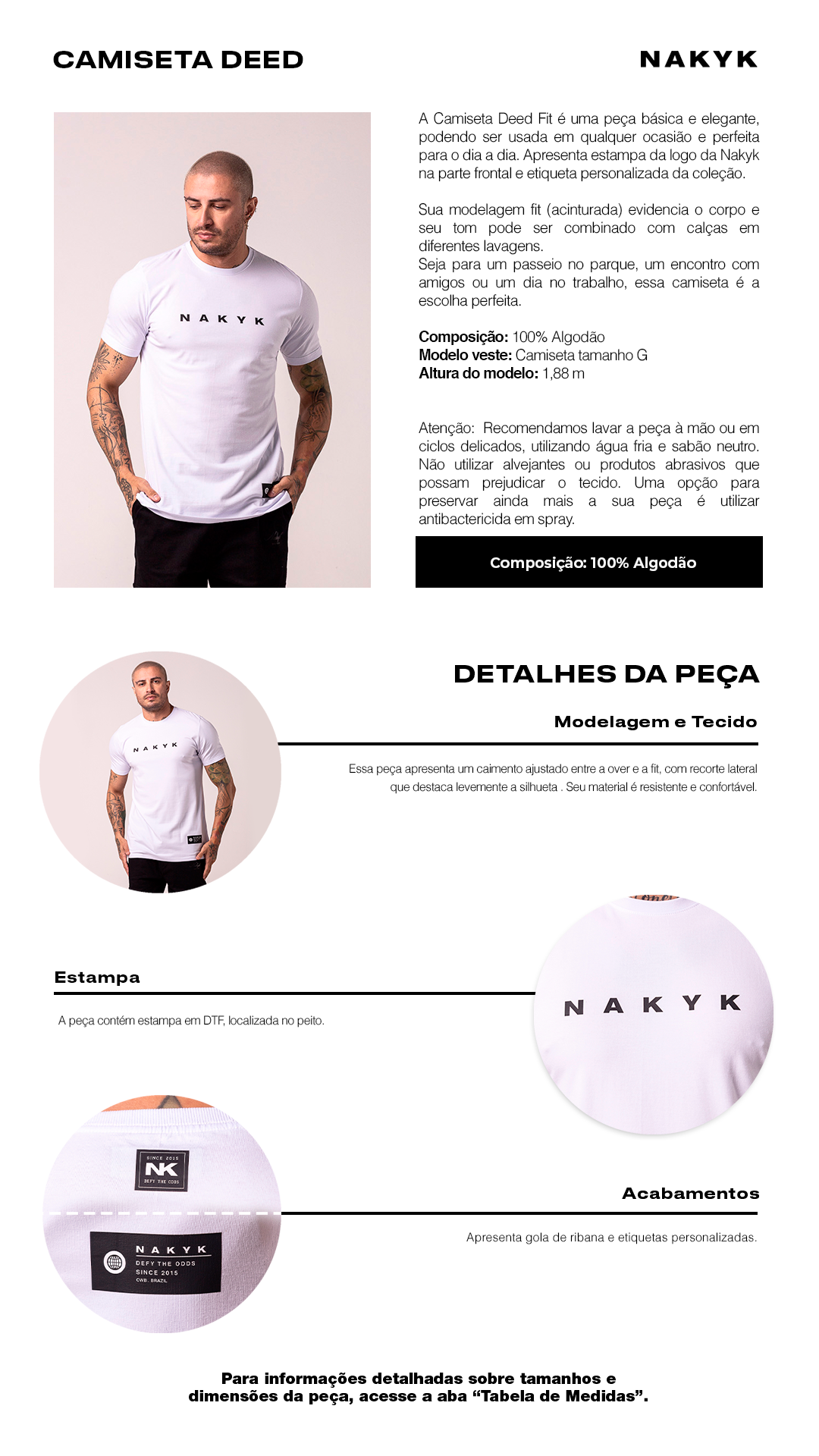 camiseta deed branca