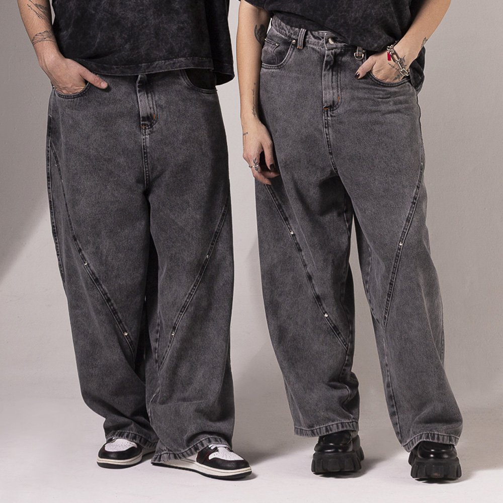 Calça Jeans Obsidian Cinza